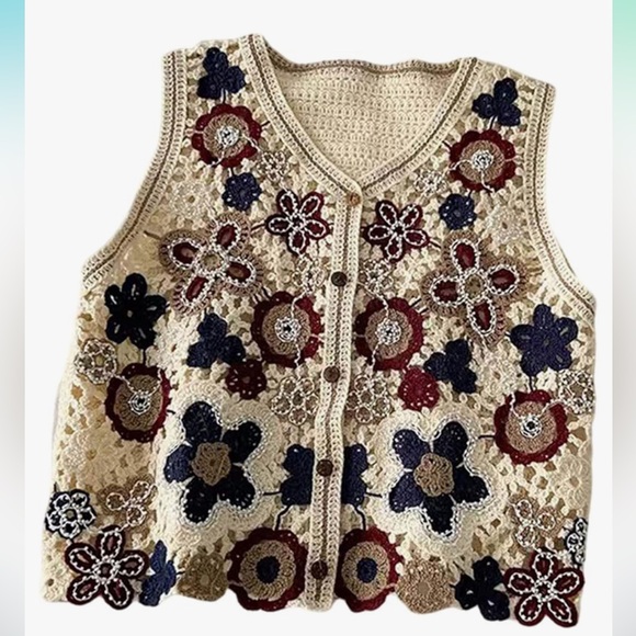 Other - Beaded Crochet Vest